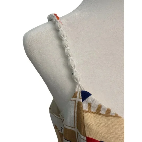 Tuckernucks CAROLINE CONSTAS Linen Blend French Themed Maxi Dress Vacation S NWT - Picture 3 of 9